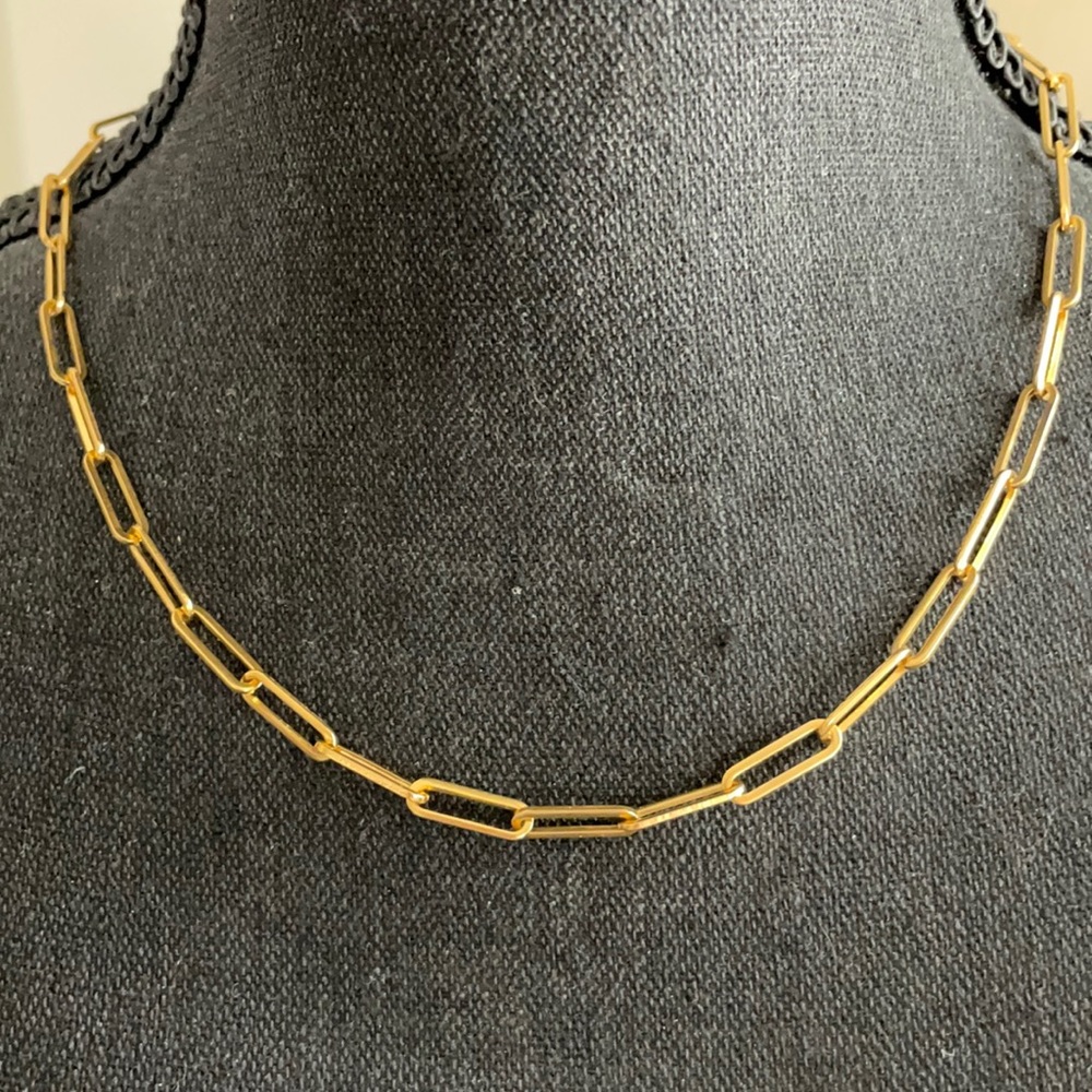 NWOT Paper clip style necklace & bracelet